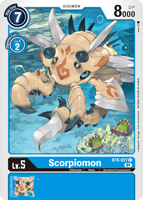 Scorpiomon - New Awakening - Common - BT8-027 C