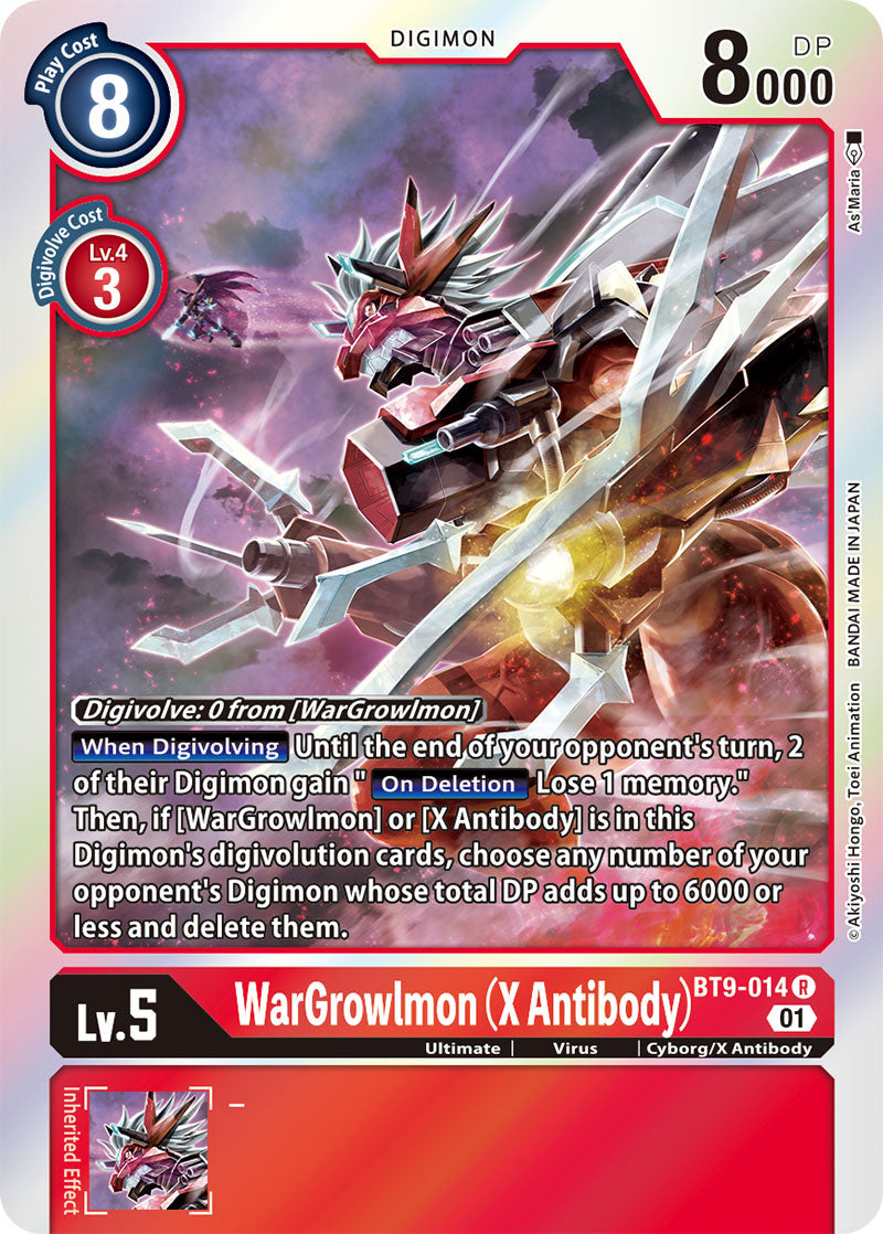 WarGrowlmon (X Antibody) - X Record - Rare - BT9-014 R