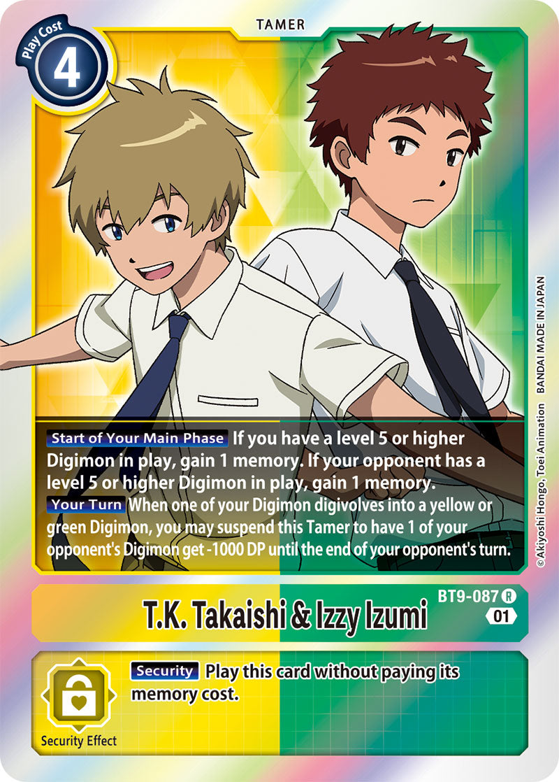 T.K. Takaishi & Izzy Izumi - X Record - Rare - BT9-087 R
