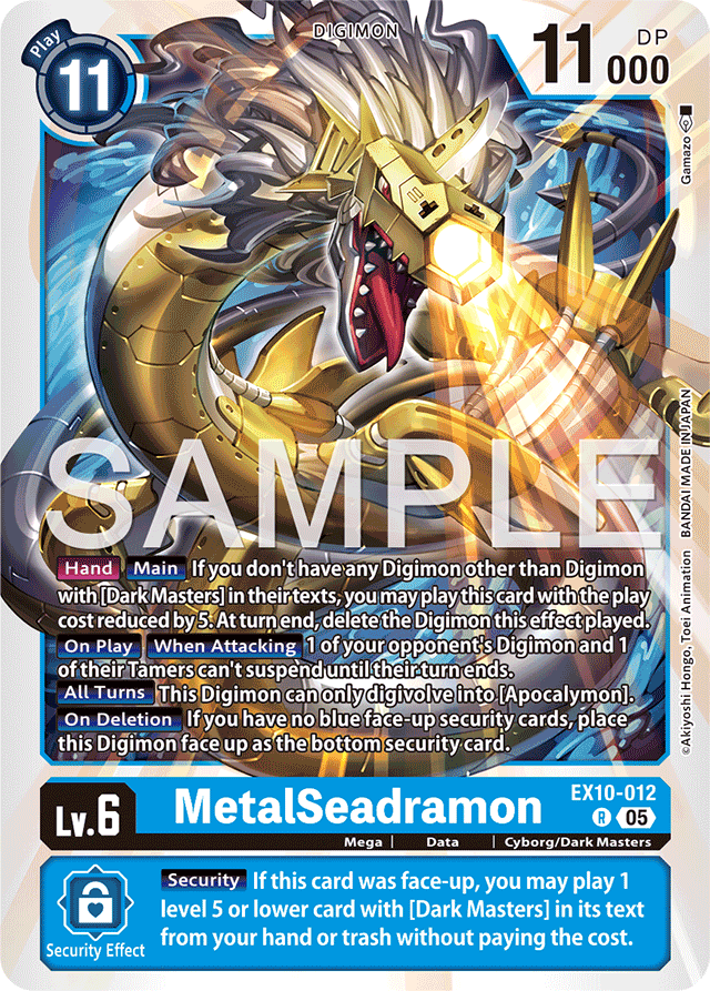 MetalSeadramon - Sinister Order - Rare - EX10-012 R