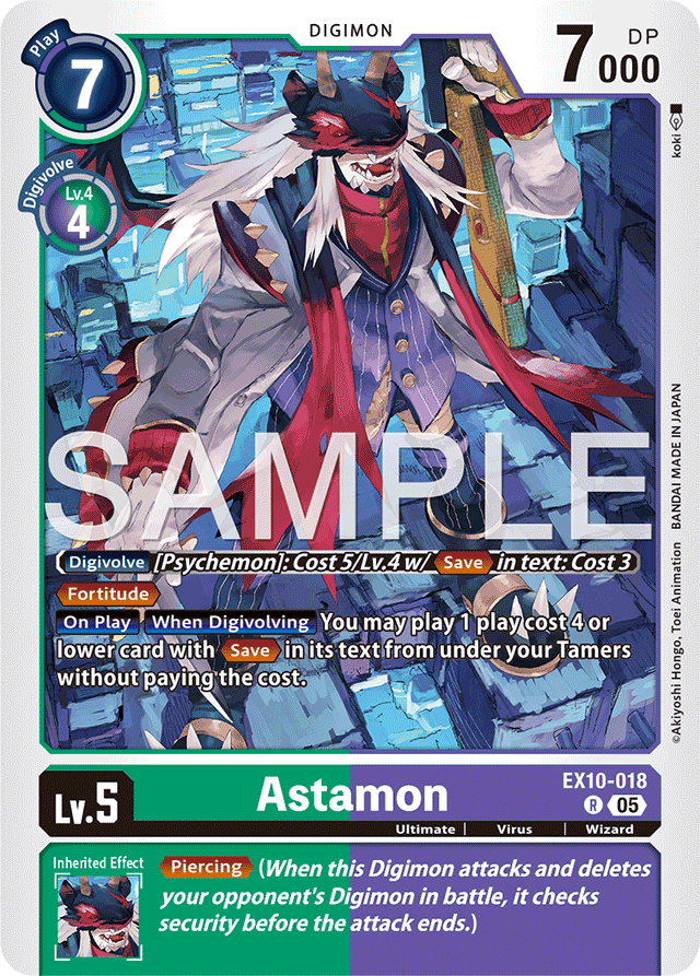 Astamon - Sinister Order - Rare - EX10-018 R