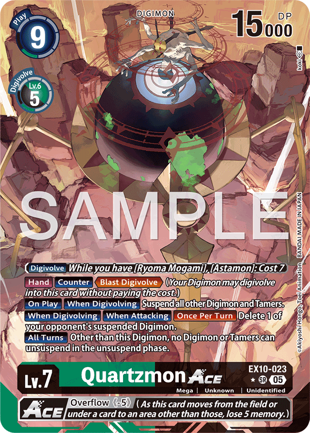Quartzmon ACE (Alternate Art) - Sinister Order - Super Rare - EX10-023 SR