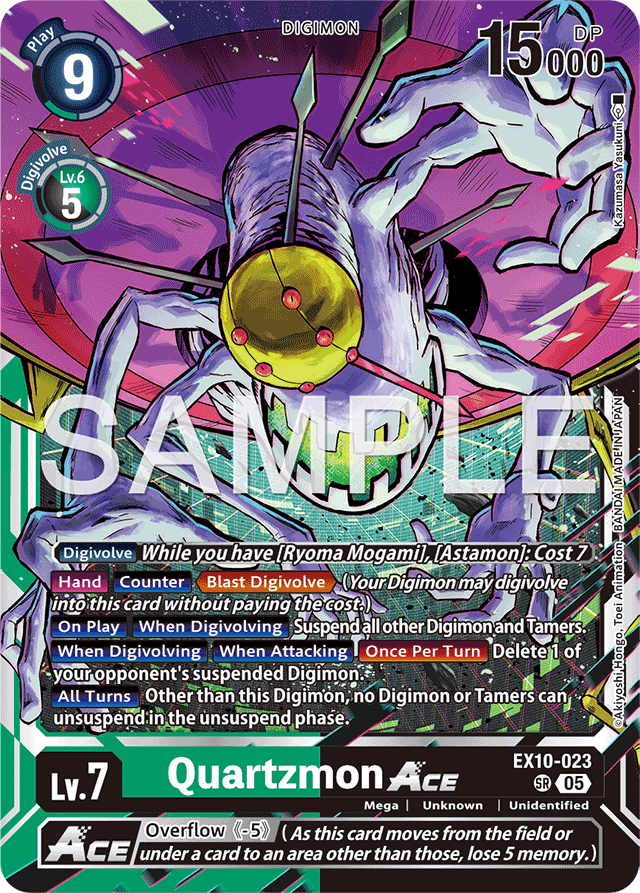 Quartzmon ACE - Sinister Order - Super Rare - EX10-023 SR