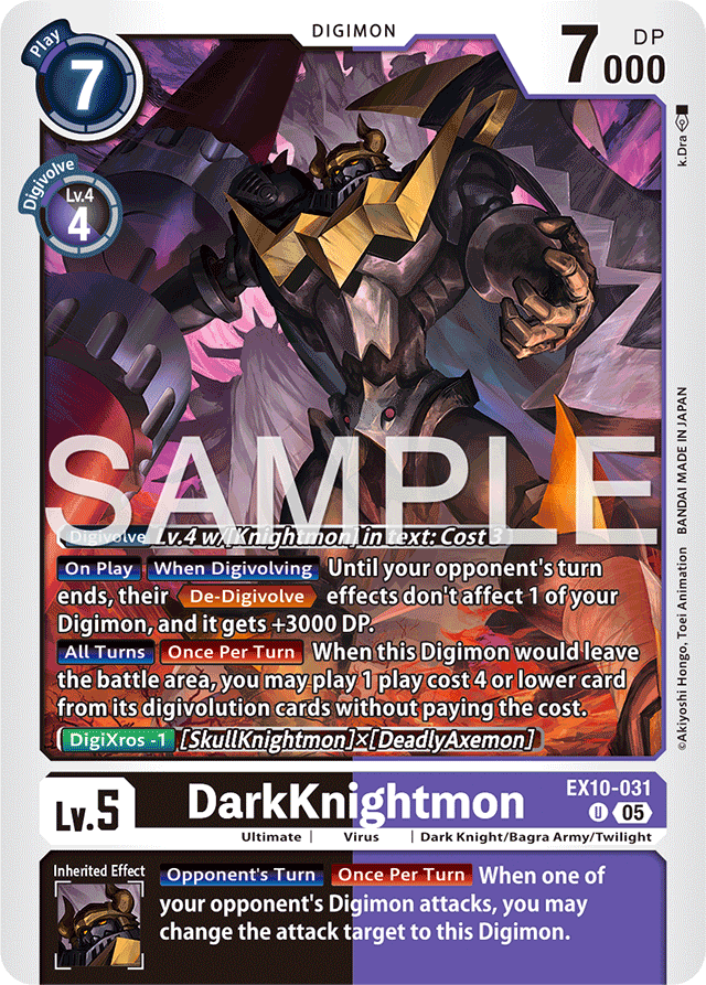 DarkKnightmon - Sinister Order - Uncommon - EX10-031 U