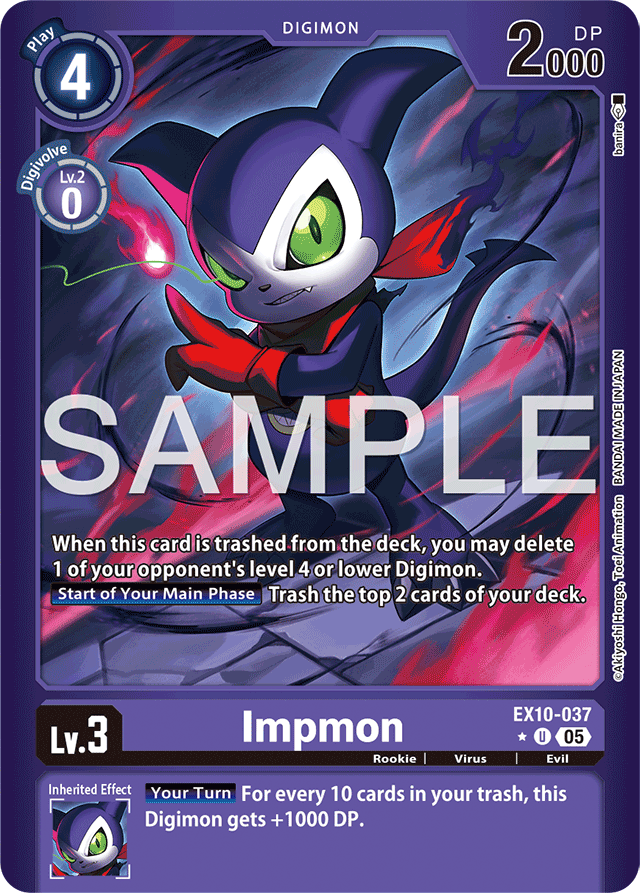 Impmon (Limited Foil) - Sinister Order - Uncommon - EX10-037 U