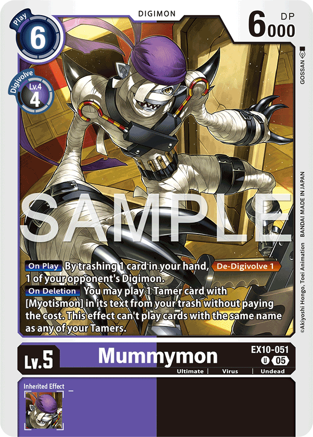 Mummymon - Sinister Order - Uncommon - EX10-051 U
