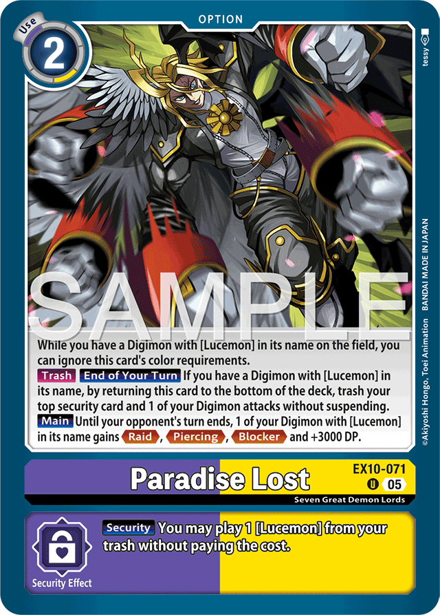 Paradise Lost - Sinister Order - Uncommon - EX10-071 U