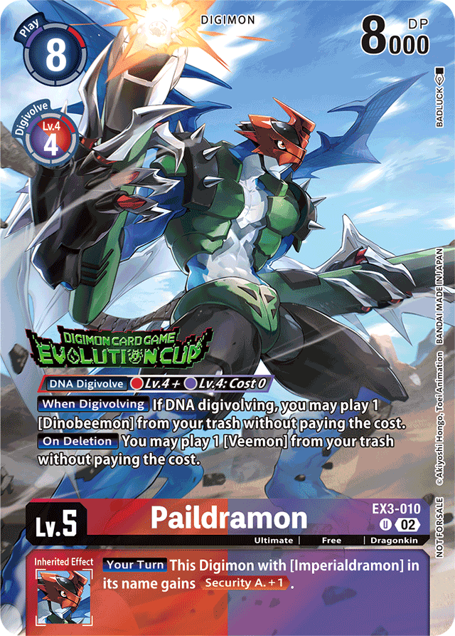 Paildramon (2024 Evolution Cup) - Draconic Roar - Promo - EX3-010 U