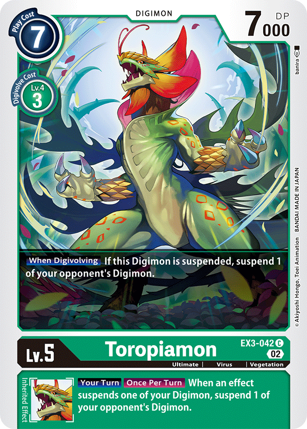 Toropiamon - Draconic Roar - Common - EX3-042 C