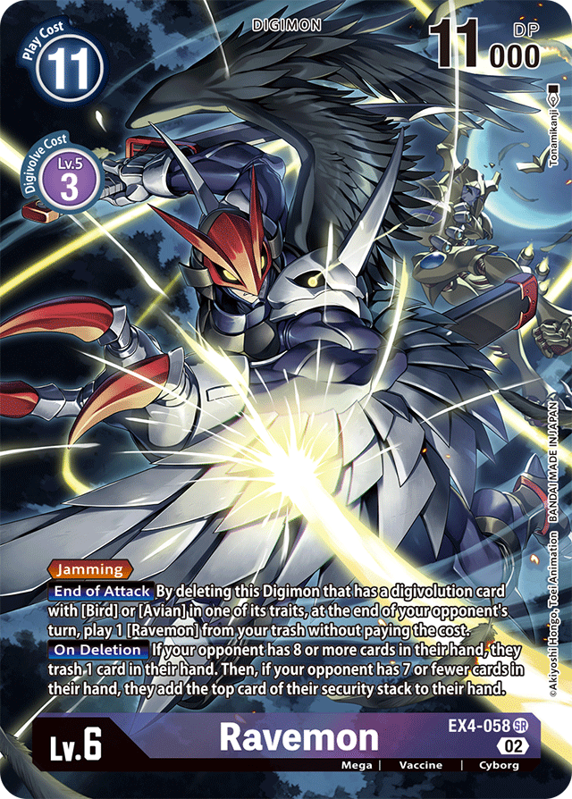 Ravemon (Alternate Art) - Alternative Being Booster - Super Rare - EX4-058 SR