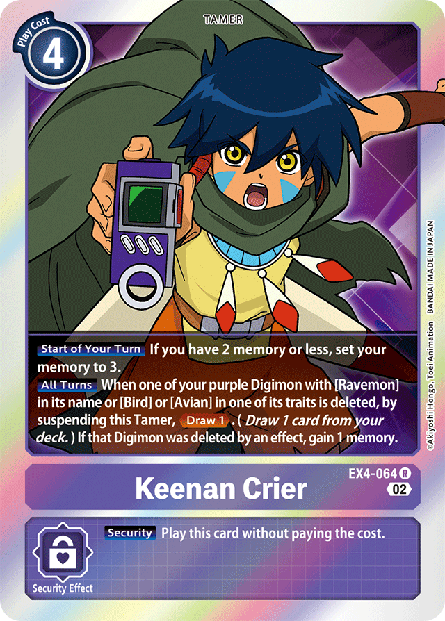 Keenan Crier - Alternative Being Booster - Rare - EX4-064 R