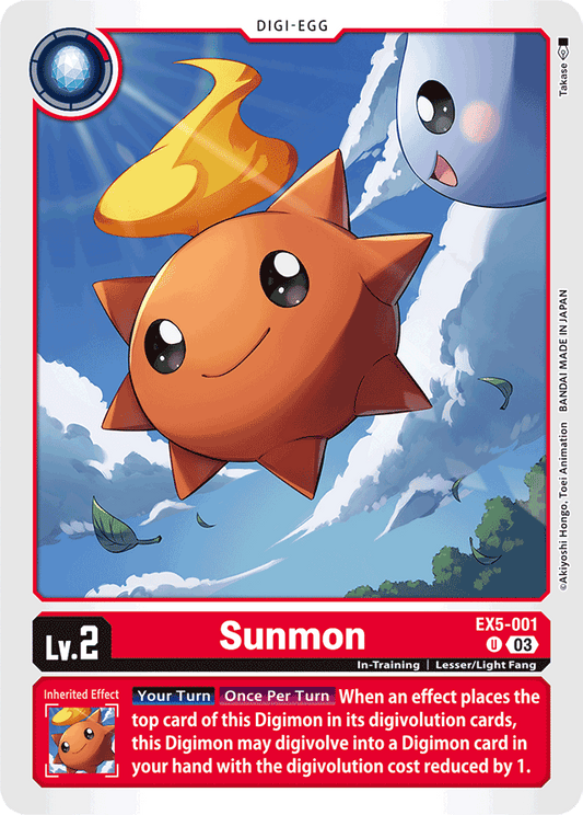 Sunmon - Animal Colosseum - Uncommon - EX5-001 U