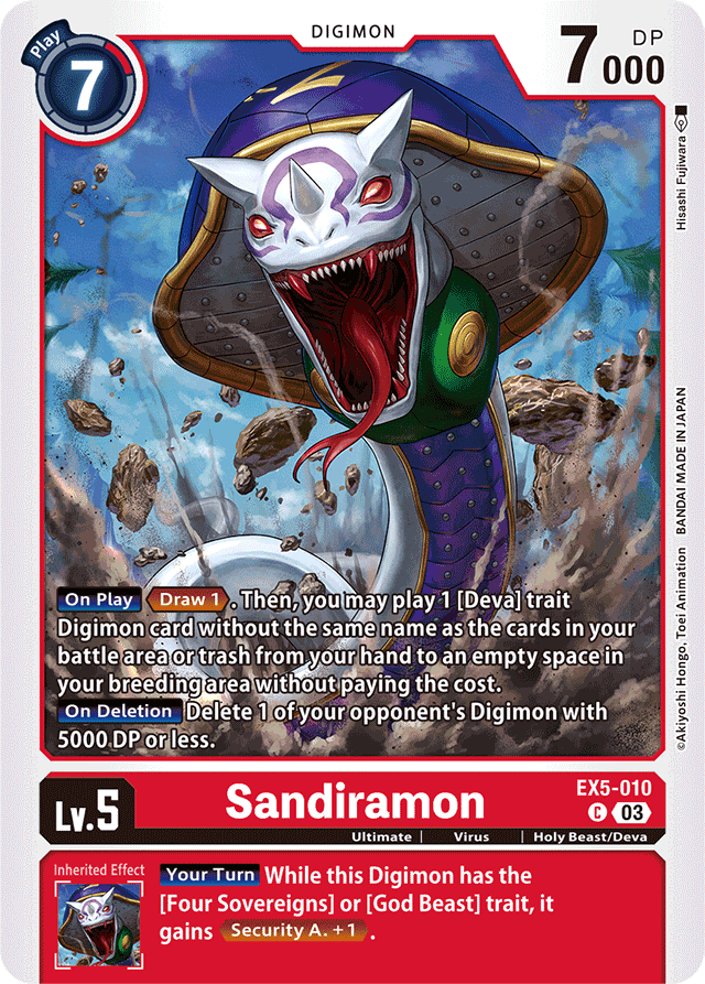 Sandiramon - Animal Colosseum - Common - EX5-010 C