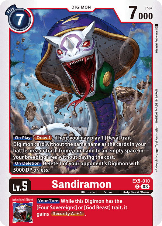 Sandiramon - Animal Colosseum - Common - EX5-010 C