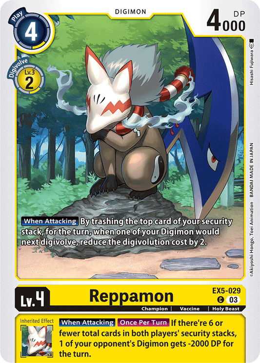 Reppamon - Animal Colosseum - Common - EX5-029 C