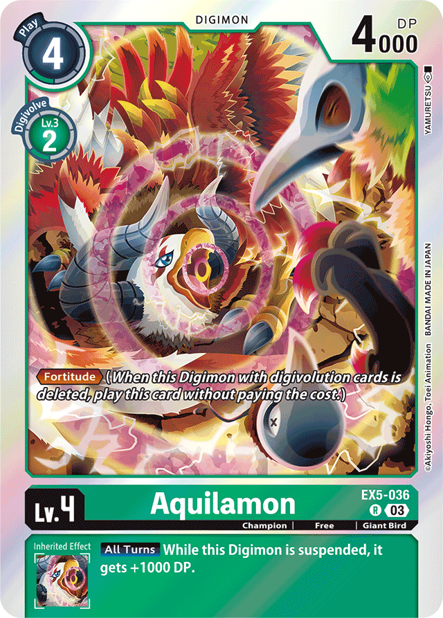 Aquilamon - Animal Colosseum - Rare - EX5-036 R