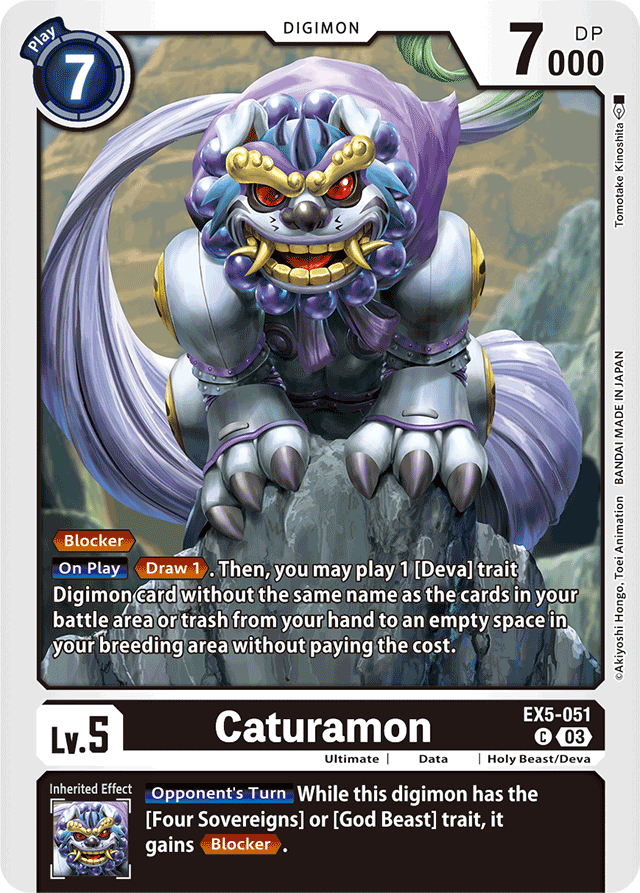 Caturamon - Animal Colosseum - Common - EX5-051 C
