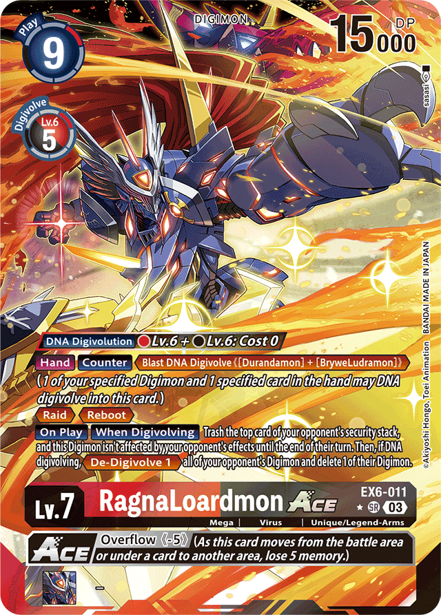 RagnaLoardmon ACE (Alternate Art) - Infernal Ascension - Super Rare - EX6-011 SR