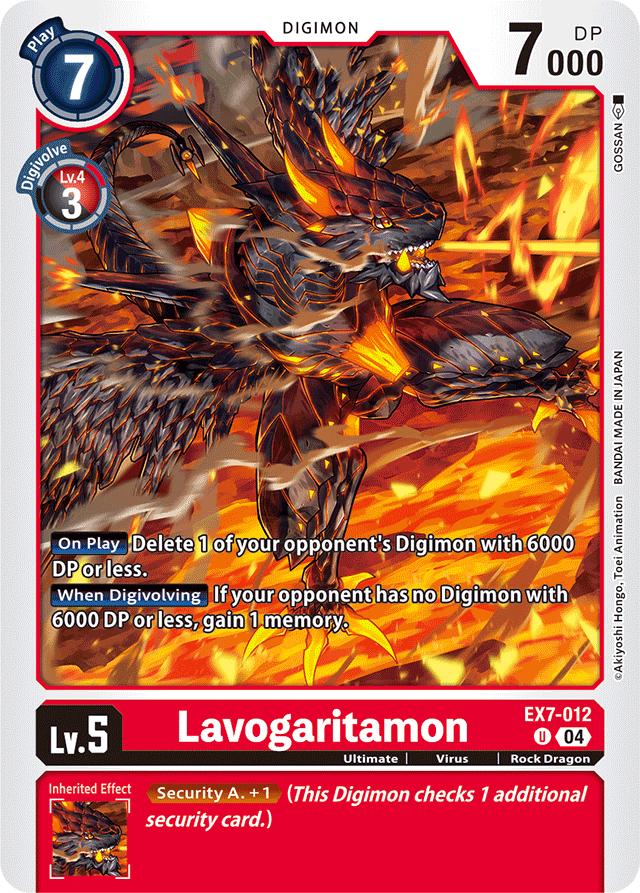 Lavogaritamon - Digimon LIBERATOR - Uncommon - EX7-012 U