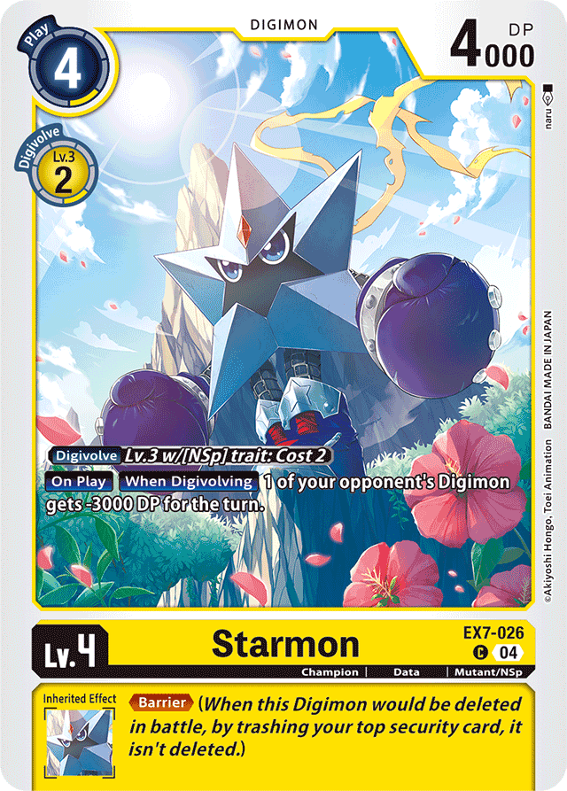 Starmon - Digimon LIBERATOR - Common - EX7-026 C