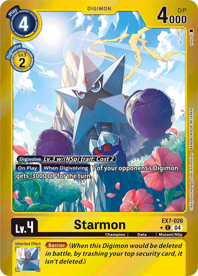 Starmon (Foil) - Digimon LIBERATOR - Common - EX7-026 C