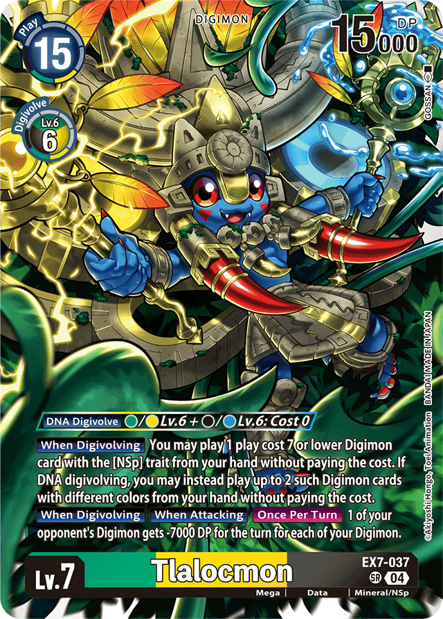 Tlalocmon - Digimon LIBERATOR - Super Rare - EX7-037 SR