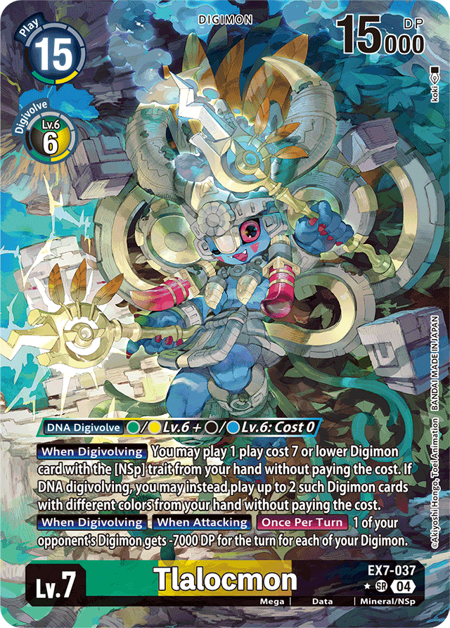 Tlalocmon (Alternate Art) - Digimon LIBERATOR - Super Rare - EX7-037 SR