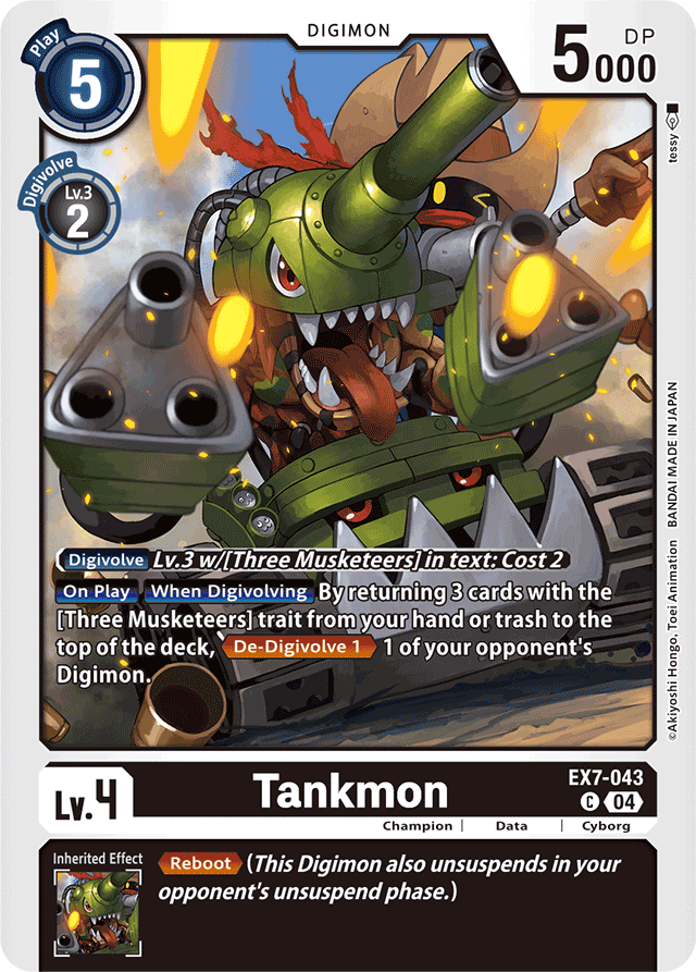 Tankmon - Digimon LIBERATOR - Common - EX7-043 C