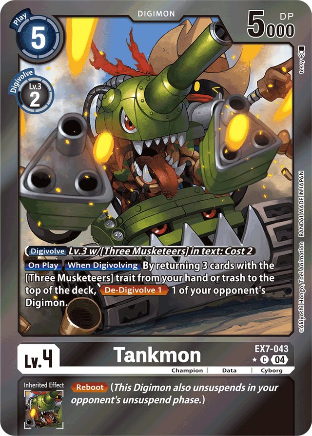 Tankmon (Foil) - Digimon LIBERATOR - Common - EX7-043 C