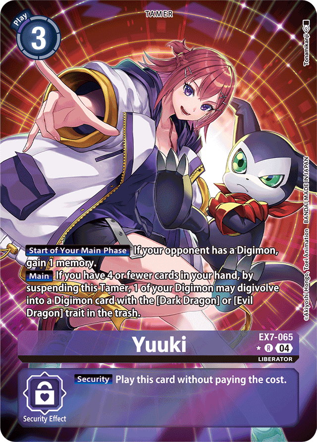 Yuuki (Alternate Art) - Digimon LIBERATOR - Rare - EX7-065 R