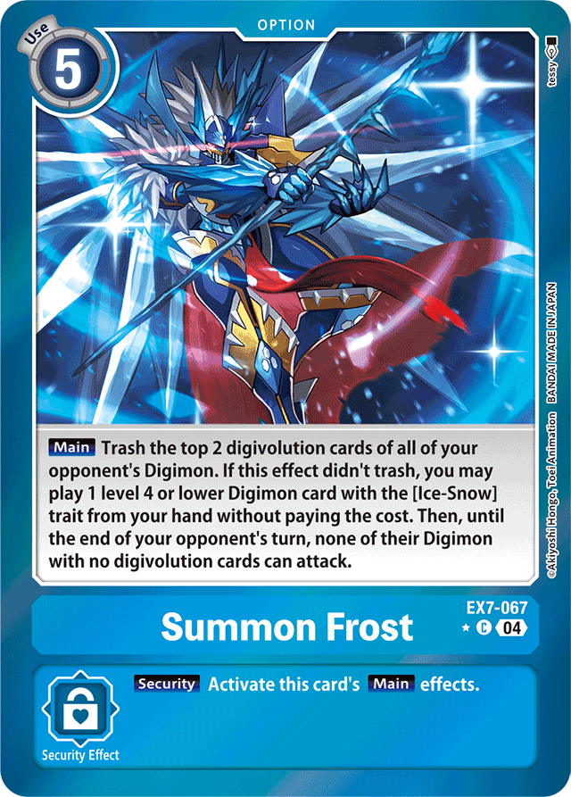Summon Frost (Foil) - Digimon LIBERATOR - Common - EX7-067 C