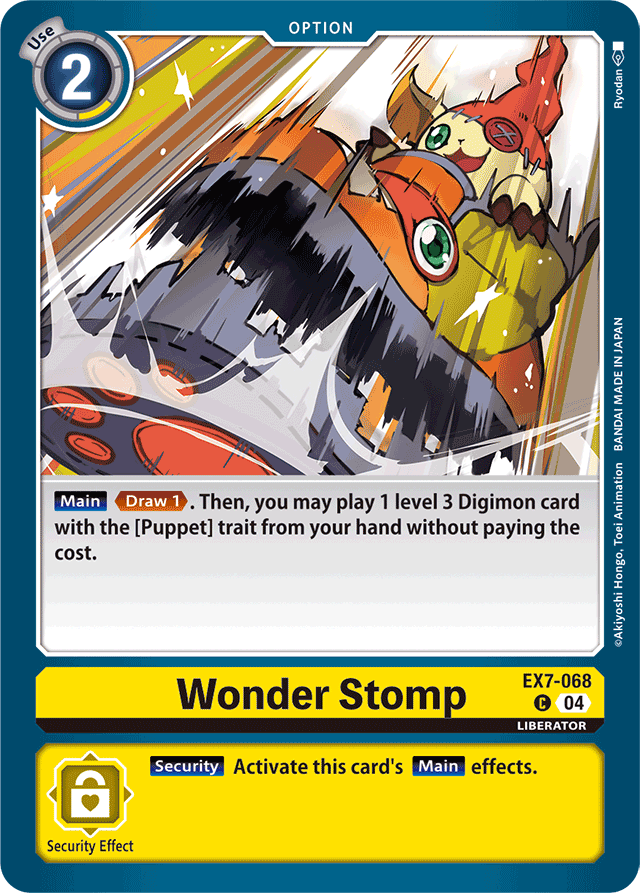 Wonder Stomp - Digimon LIBERATOR - Common - EX7-068 C