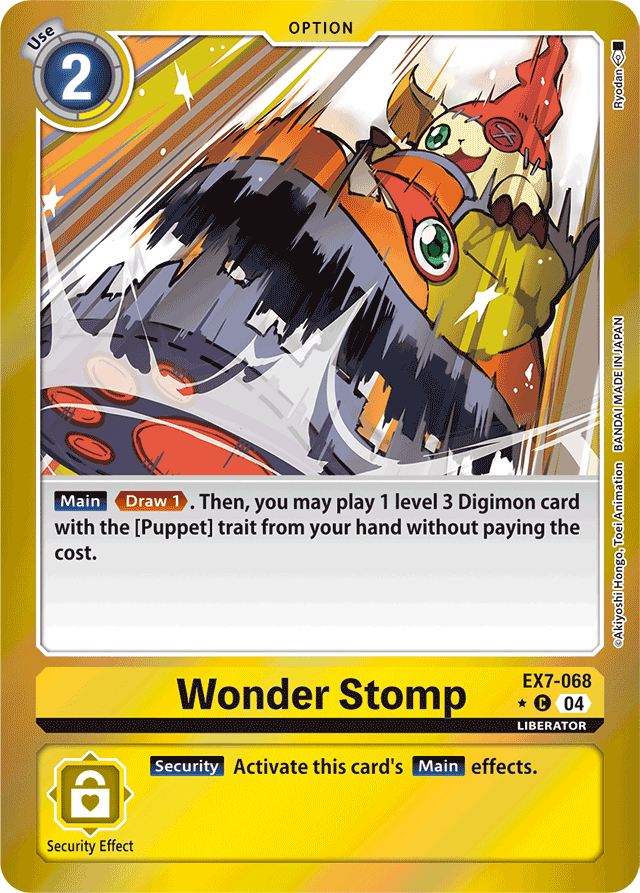 Wonder Stomp (Foil) - Digimon LIBERATOR - Common - EX7-068 C
