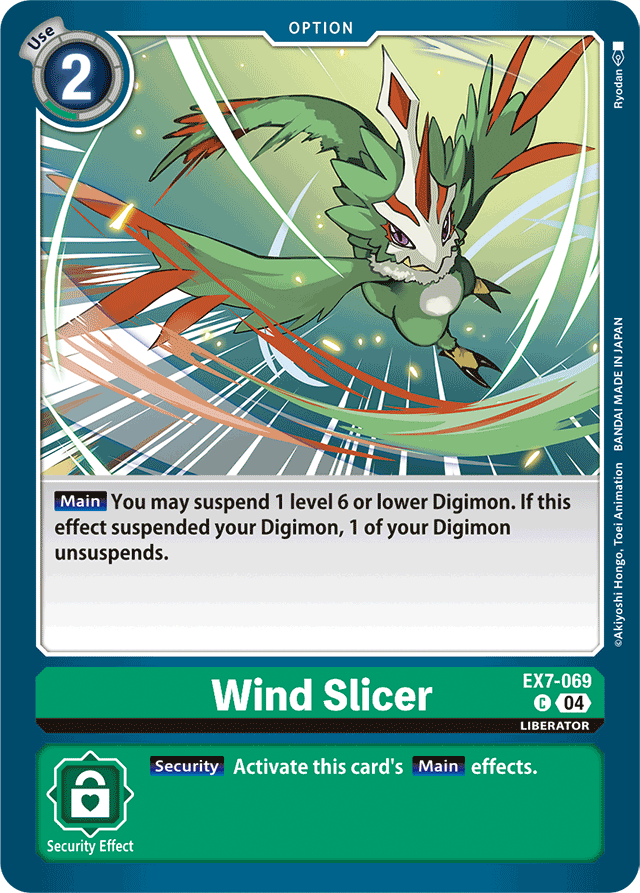 Wind Slicer - Digimon LIBERATOR - Common - EX7-069 C