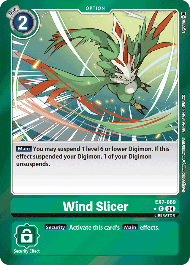 Wind Slicer (Foil) - Digimon LIBERATOR - Common - EX7-069 C