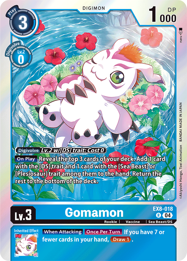 Gomamon - Chain of Liberation - Rare - EX8-018 R