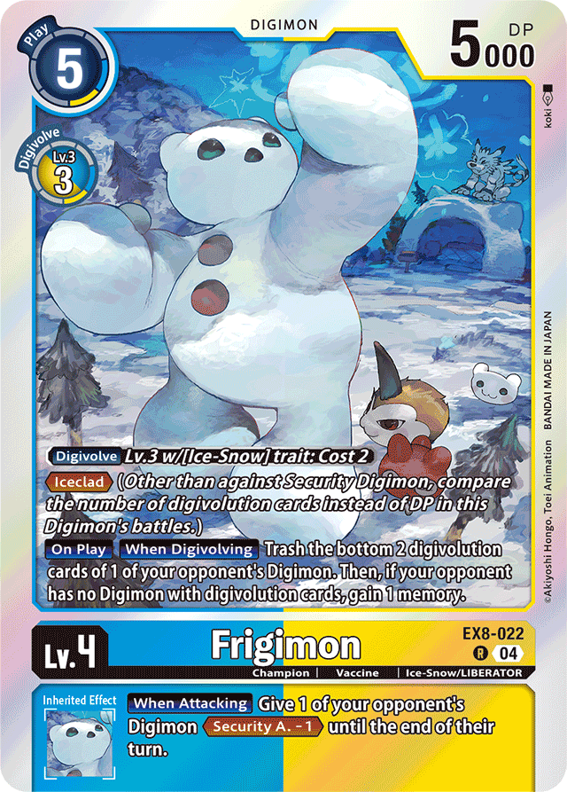 Frigimon - Chain of Liberation - Rare - EX8-022 R