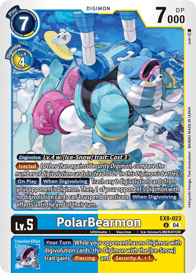PolarBearmon - Chain of Liberation - Uncommon - EX8-023 U
