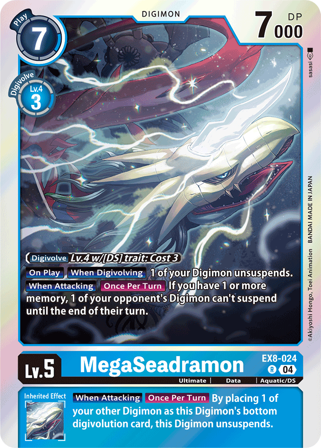 MegaSeadramon - Chain of Liberation - Rare - EX8-024 R
