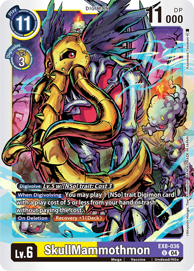 SkullMammothmon - Chain of Liberation - Uncommon - EX8-036 U