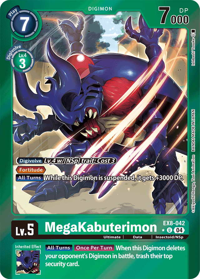 MegaKabuterimon (Limited Foil) - Chain of Liberation - Uncommon - EX8-042 U