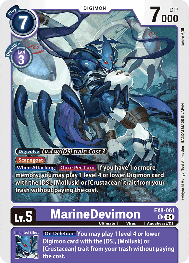MarineDevimon - Chain of Liberation - Uncommon - EX8-061 U