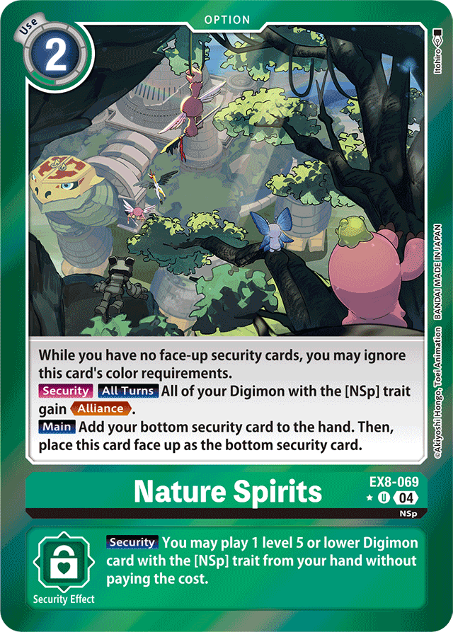 Nature Spirits (Limited Foil) - Chain of Liberation - Uncommon - EX8-069 U