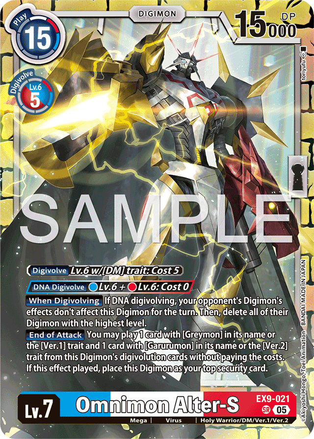 Omnimon Alter-S - Versus Monsters - Super Rare - EX9-021 SR