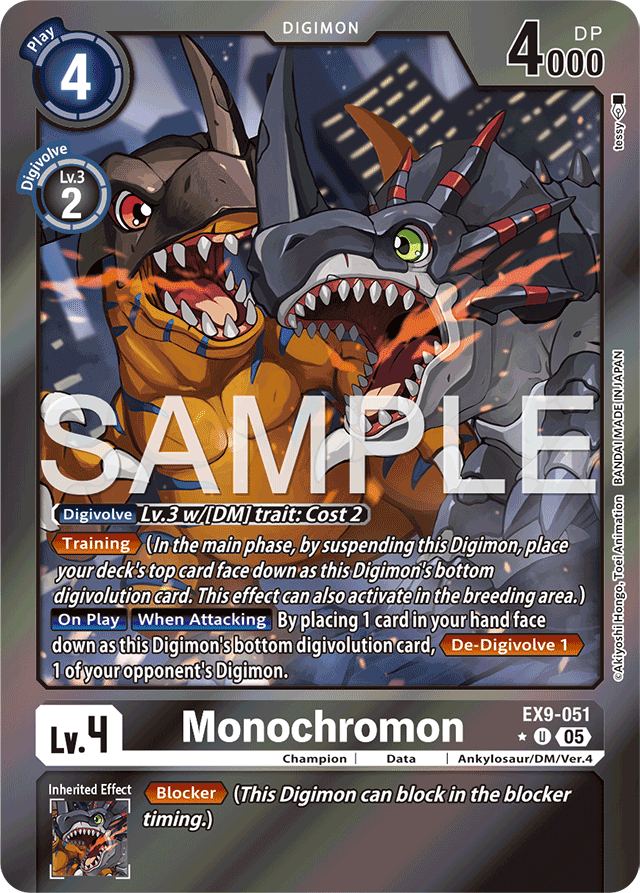 Monochromon (Limited Foil) - Versus Monsters - Uncommon - EX9-051 U