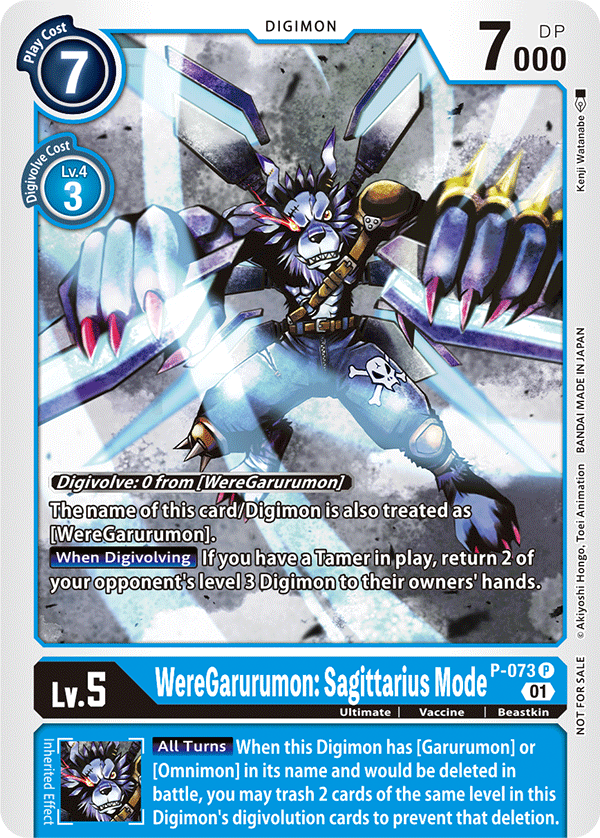 WereGarurumon: Sagittarius Mode - Digimon Promotion Cards - Promo - P-073 P