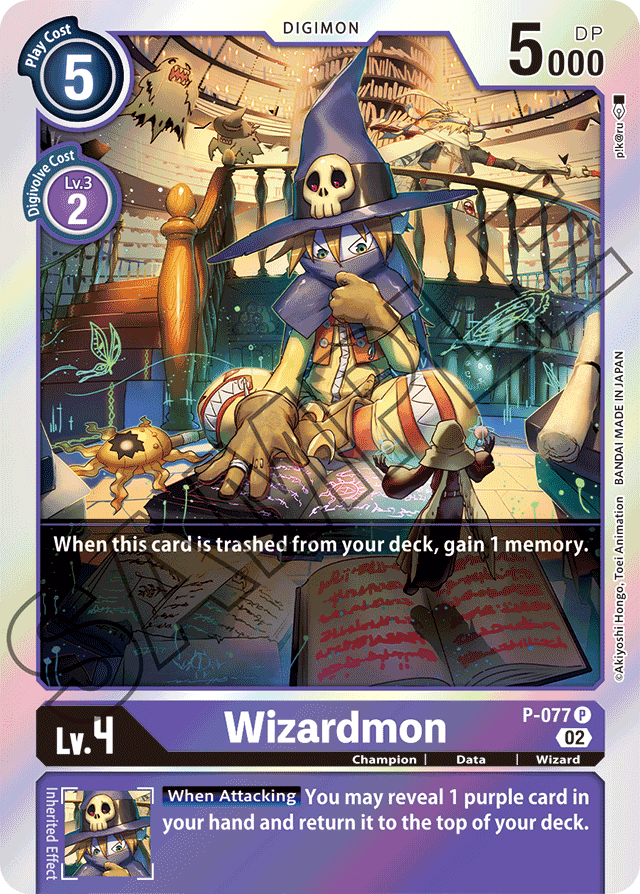Wizardmon - P-077 - Digimon Promotion Cards - Promo - P-077 P