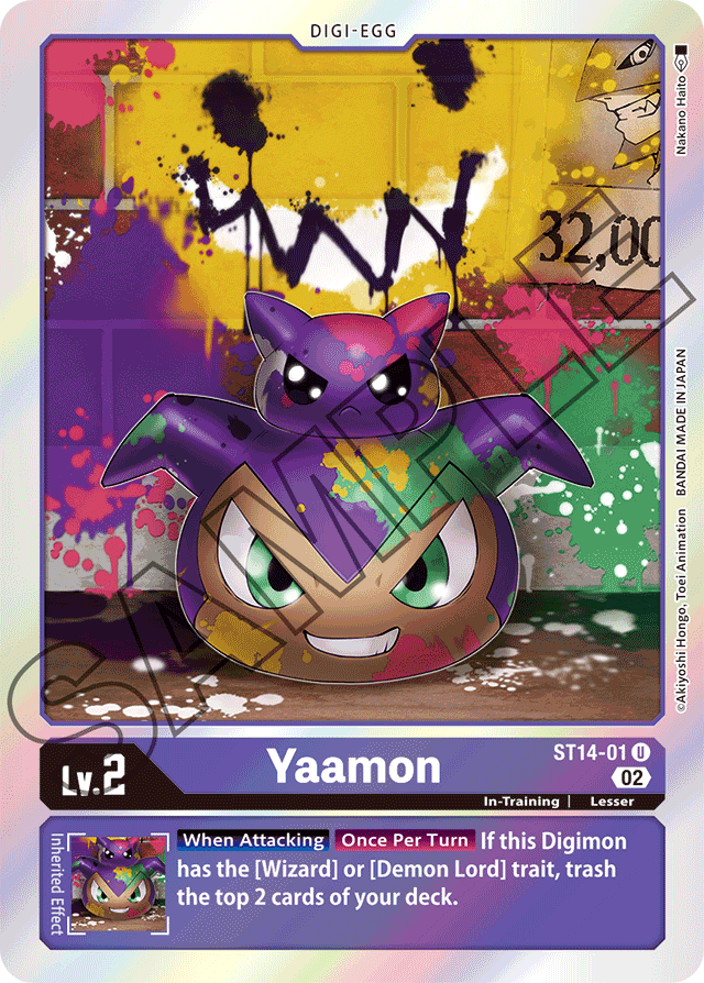 Yaamon - Starter Deck 14: Beelzemon Advanced Deck Set - Uncommon - ST14-01 U