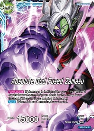 Fused Zamasu // Absolute God Fused Zamasu - Union Force - Rare - BT2-034