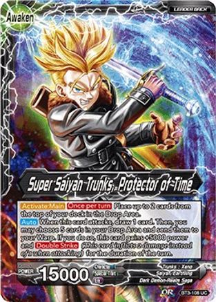 Trunks // Super Saiyan Trunks, Protector of Time - Cross Worlds - Uncommon - BT3-108